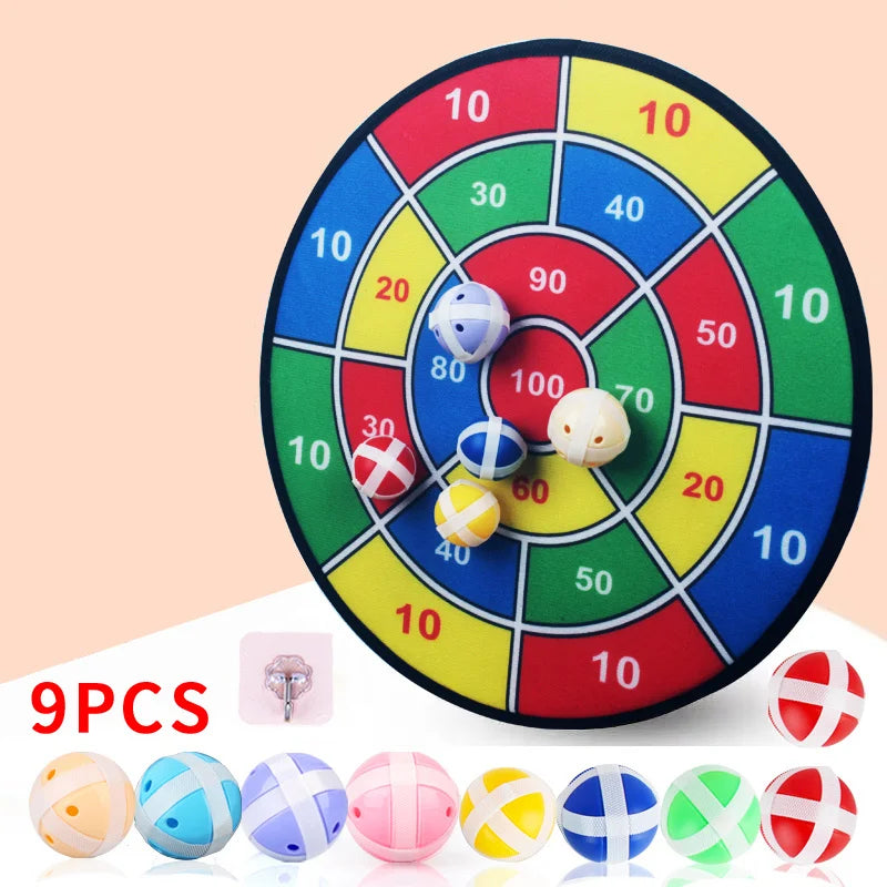 Large Hard Board Children's Sticky Ball Toy Sticky Ball Indoor Dart Target Plate Outdoor Parent-child Suction Cup Ball