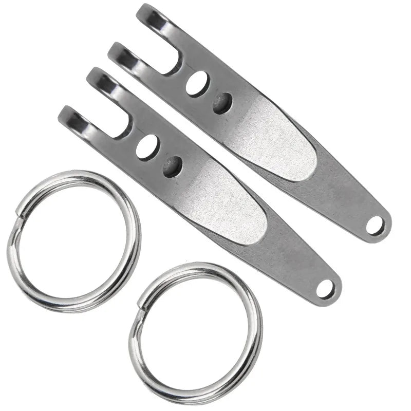 Outdoor Belt Clip Suspension Pocket Clip Key Holder with Keychain Mini Suspension Clip Keychain Pocket Clip