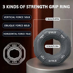 Silicone Hand Trainer Finger Gripper Ring Hand Power Gripper Ring Stress Relief Gym Home Workout Exercise Fitness Equipment