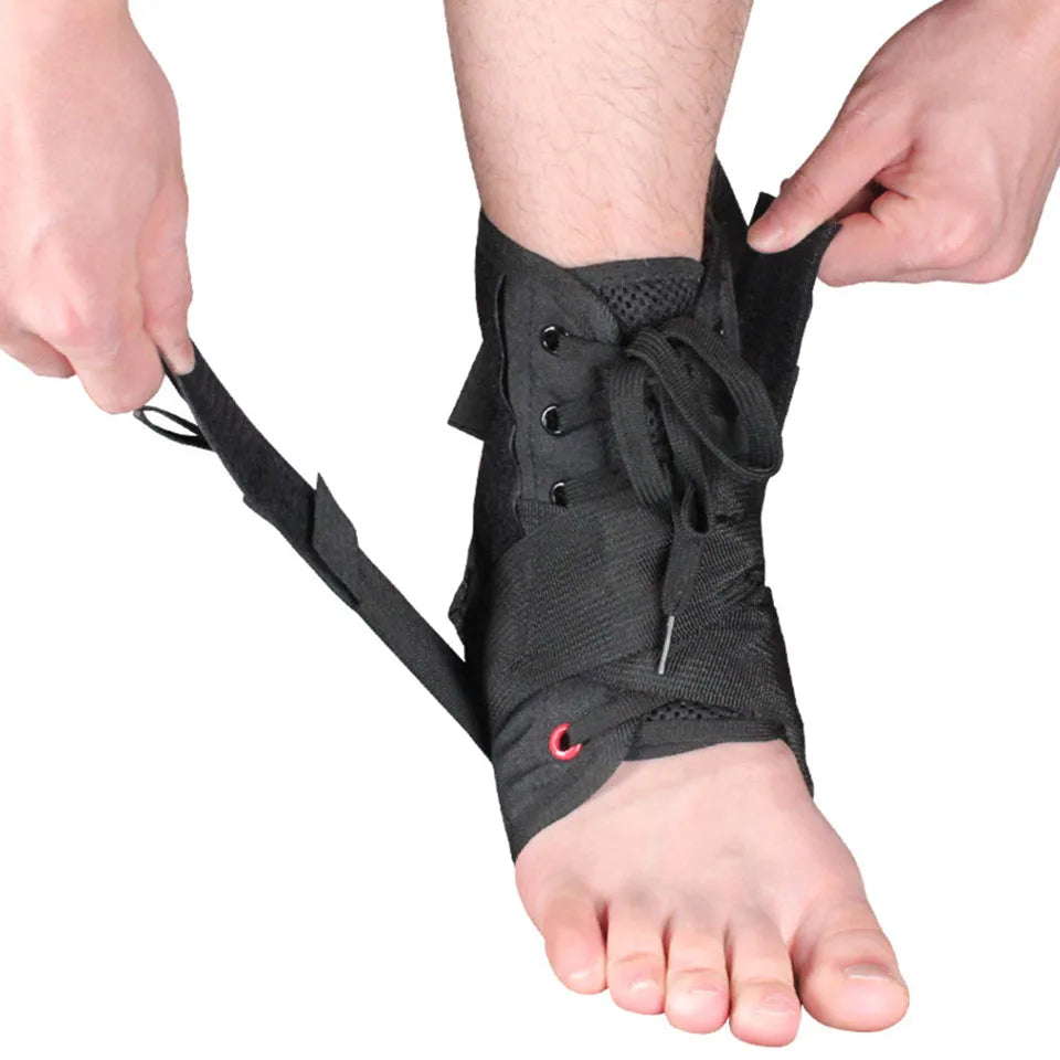 AOLIKES 1PCS Ankle Brace Support Sports Adjustable Lace Up Ankle Stabilizer Straps for Sprained Foot Compression Socks Sleeve