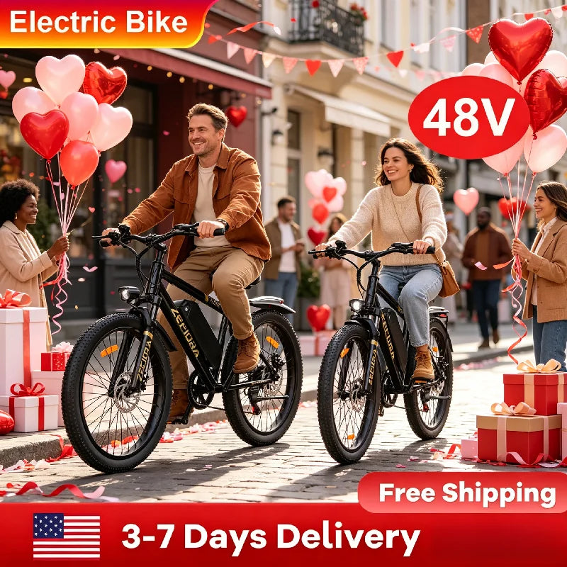 Off-Road Mountain Electric Bike,UL2849 Safety Certified,Made by Leading Manufacturer, Free US Local Warehouse Shipping