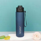 Sports Water Bottle with Time-Tracking Straw Leak Proof Locking Flip Cover for Easy Carry Ideal for Outdoor Adventures