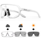 SCVCN Men Bike Photochromic Glasses Cycling Sunglasses for Women Sports Running MTB Biking Eyewear Road Mountain Bicycle Goggle