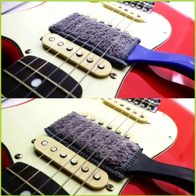 1PC String Fingerboard Cleaning Dust Removal Brush Guitar Care Brush, Double Head Musical Instrument Accessories