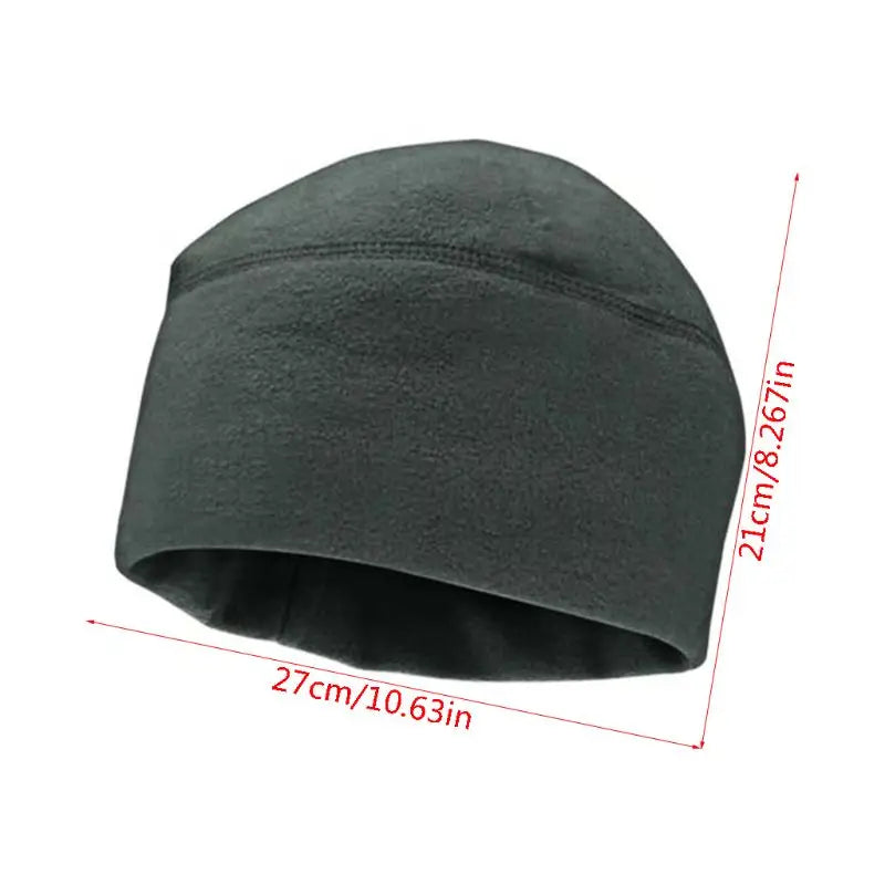 Warm Cycling Hat Thermal Windproof Polar Fleece Lining Skull Cap Cold Proof Outdoor Sports Hiking Running Ski Beanie Cap