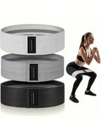 Basic Fabric Resistance Hip Booty Bands Glute Thigh Elastic Workout Bands Squat Circle Stretch Fitness Strips Loops Yoga Gym