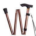 Folding Walking Cane Lightweight Adjustable Portable Travel Walking Stick with Wrist Strap Rubber Tip Blue Black for Daily Trips