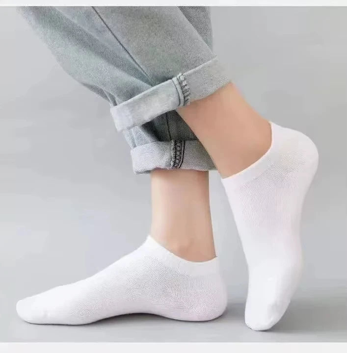 1/3/10Pairs Men's Ankle Socks Soft Breathable Stretchy Solid Color Low Cut Casual Sports Socks for Women Comfortable Fashionable