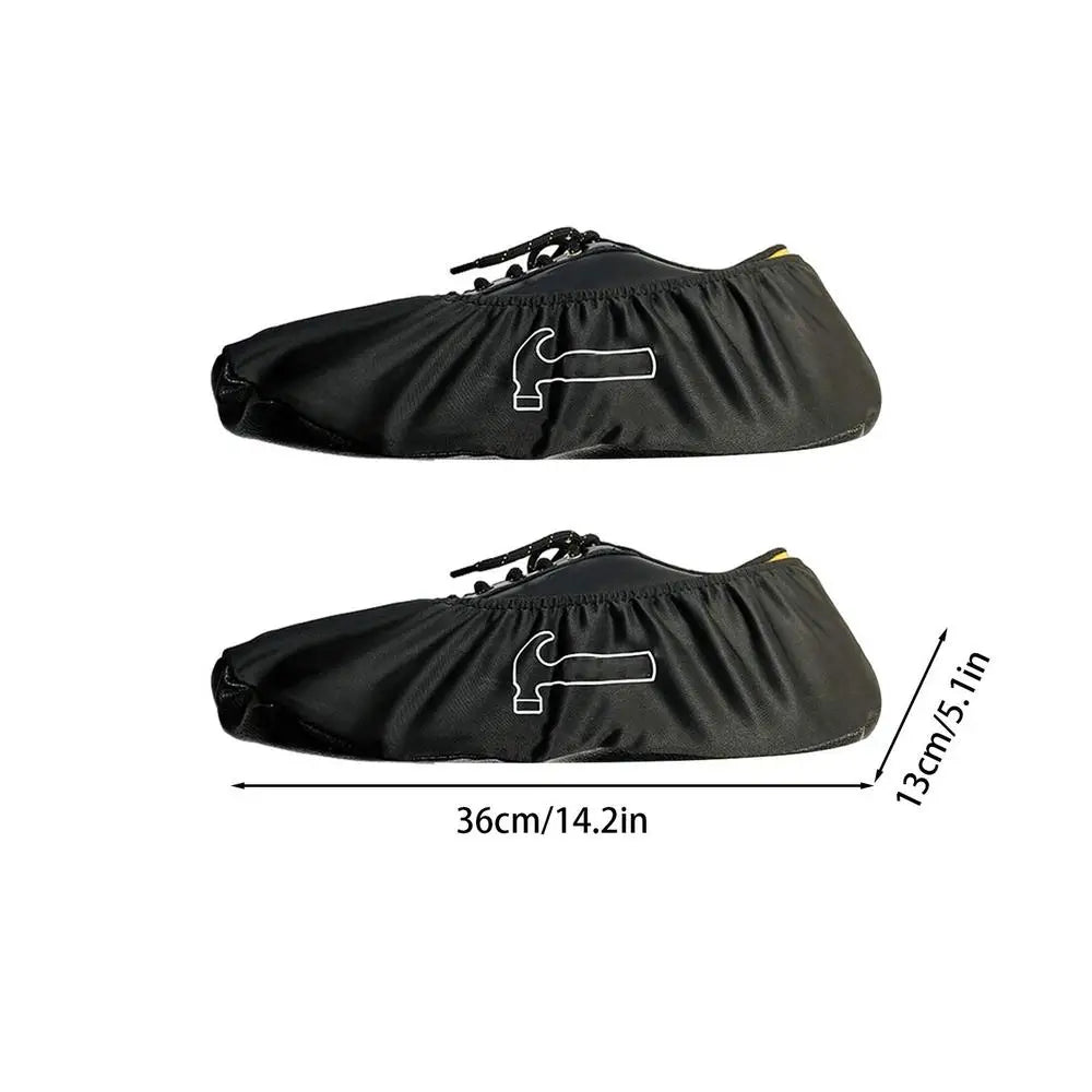 Professional Bowling Alleys Supplies, Bowling Shoes Waterproof Covers, Bottom Non-slip Leather Bowling Shoe Covers