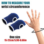 2 Pcs Wrist Support Hand Brace Gym Wrist Palm Protector Carpal Tunnel Tendonitis Pain Relief Sports Safety Muscle Protect Unisex