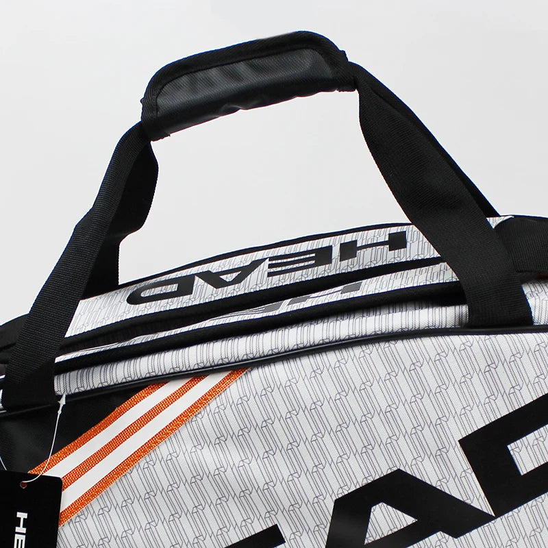 HEAD Tennis Rackets Backpack Large Capacity for 3-6 Pieces Racquets Badminton Squash Gym Bag with Separated Shoes Compartment