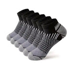 6 Pairs Men'S Short Sports Socks - Moisture-Wicking Breathable All-Season Athletic Low Tub Fashion Comfortable High-Quality