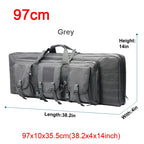 LQARMY 32 38 42 48 inch Tactical Double Rifle Case Molle Rifle Bag Sniper Airsoft Gun Case Backpack Hunting Gun Holster