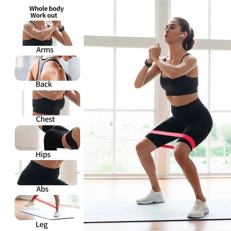 WorthWhile Elastic Resistance Bands Yoga Training Gym Fitness Gum Pull Up Assist Rubber Band Crossfit Exercise Workout Equipment