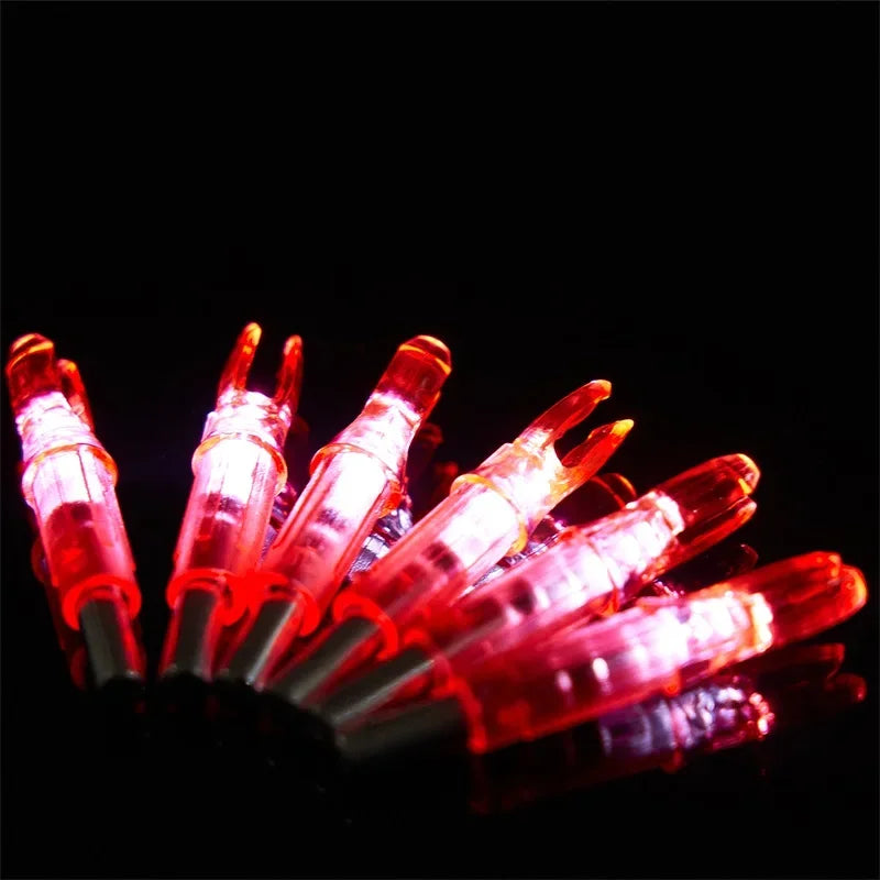 LED Lighted Nock Tail for Hunting, Archery Nock, Arrow Shaft Accessories, 6Pcs, 6.2mm