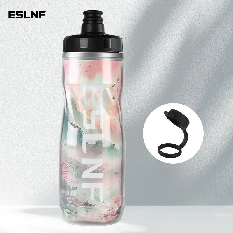 610ml Insulated Bicycle Water Bottles PP5 Heat - and Ice-protected Outdoor Sports Cup Cycling Bike Water Bottle