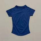 NCOYOE Gym Tank Top Women Short Sleeve Seamless Yoga Top Sports Breathable Slim Fit Workout Shirts Running Fitness Activewear