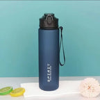 Sports Water Bottle with Time-Tracking Straw Leak Proof Locking Flip Cover for Easy Carry Ideal for Outdoor Adventures