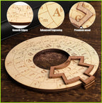 Wooden Melody Tool Round Circle of Fifths Wheel Melody Chord Tool Music Transpose Accessories For Musicians Beginners Songwriter
