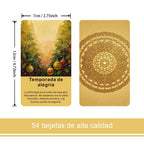 Original Spanish Oracle Cards Deck, Time Theme, 54 Cards, Self-reflection & Exploration, Card Games, Tarot Cards, 12*7cm, 14+
