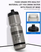 RIDERACE Bicycle Water Bottle 750ML PP5 Plastic For Outdoor Running Climbing Sports Squeeze Mug Cycling Kettle Portable Bike Cup
