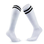Loogdeel 1Pair 26-45 Kids Soccer Compression Sports Socks Stretchy Knee High Tube Socks Men Women Teens Football Athletic Socks