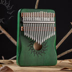 Hluru 17 21 Keys Kalimba Finger Piano Kalimba Thumb Piano Keyboard Musical Instrument Mbira for Beginner Music Lover Gifts