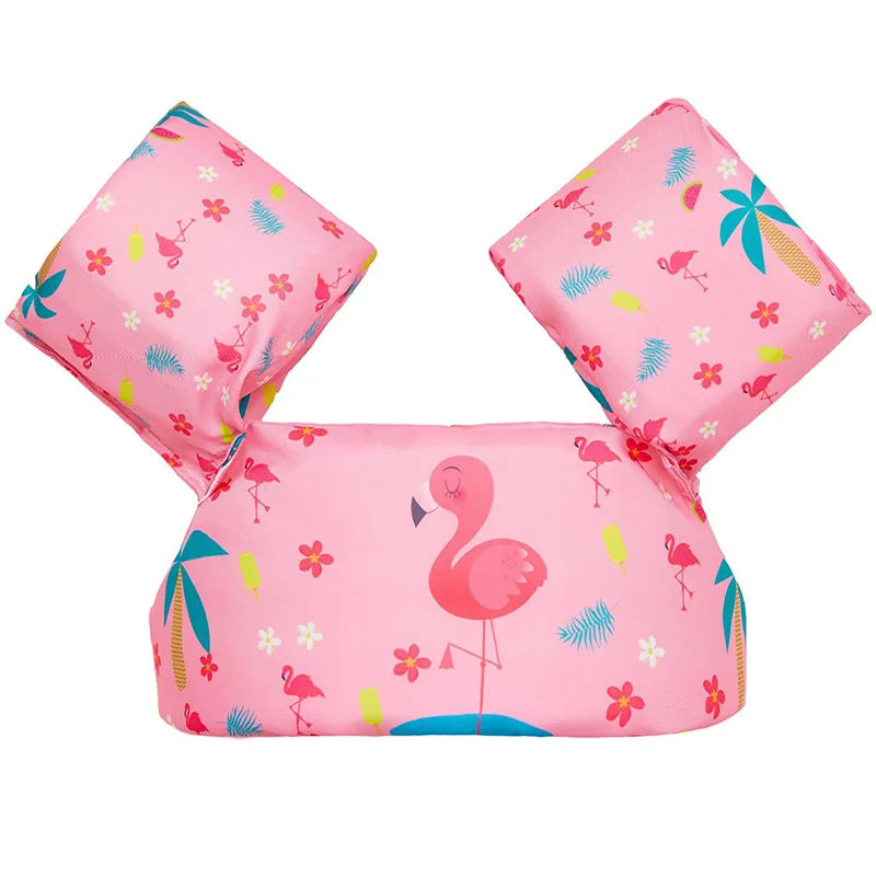 1Pc Pool Float Flamingo Swimming Vest Swimming Ring Summer Water Amusement Equipment Not Inflating Buoyancy Armbands