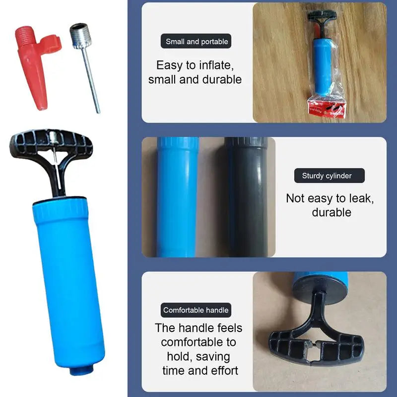Ball Pump Set Flexible Hose Volleyball Football Basketball With Needle Sports Ball Hand Air Pump Durable Balloon Ball Inflator