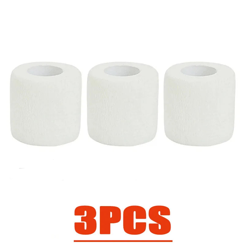 3/6/12/24/30Pcs White First Aid Self Adhesive Cohesive Elasticity Bandages Sports Tape for Wrist Ankle Sprains & Swelling