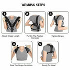 Adjustable Back Posture Correction Belt Hunchback Corrector Adult Men and Women Sitting Posture Correction Belt