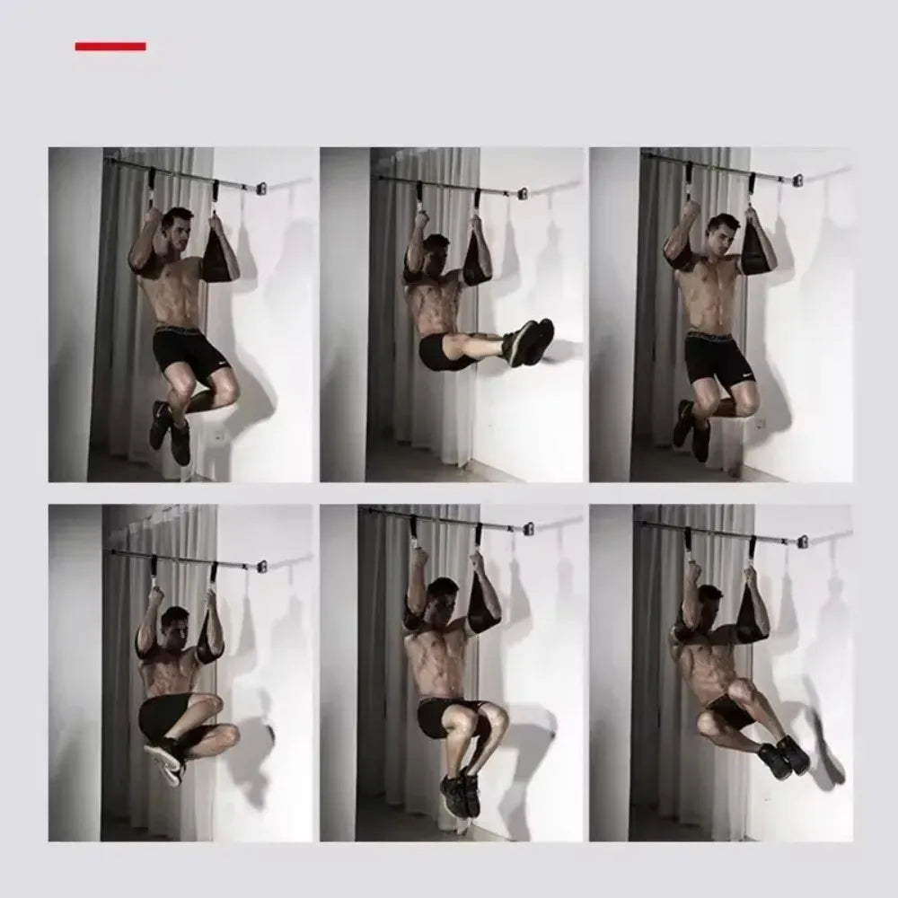 Heavy Duty Fitness AB Sling Straps Suspension Pair Rip-Resistant for Pull up Bar Hanging Leg Raiser Home Gym Equipment