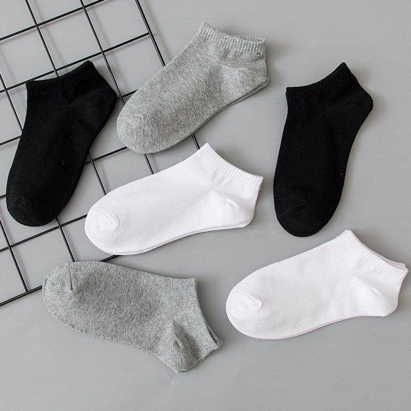 1/3/10Pairs Men's Ankle Socks Soft Breathable Stretchy Solid Color Low Cut Casual Sports Socks for Women Comfortable Fashionable