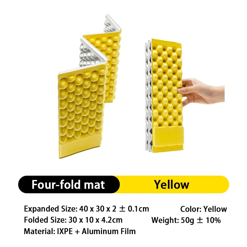 Ultralight Egg Nest Folding Seat Cushion IXPE Honeycomb Foam Camp Mat Portable Waterproof Seat for Hiking Travel Picnic Fishing