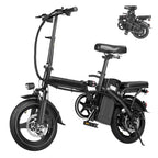 560W Adult Electric Bikes,24MPH,48V10.4AH Removable Battery,14inch Folding Electric Bike,Multi-Shock Absorption Electric Bicycle