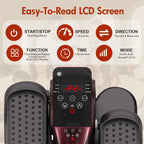 Under Desk Elliptical Machine Portable Mini Leg Exerciser Fully Assembled Quiet Electric Seated Pedal with Remote Control and LCD Display 12 Manual and Automatic Modes for Teens Seniors and Adults