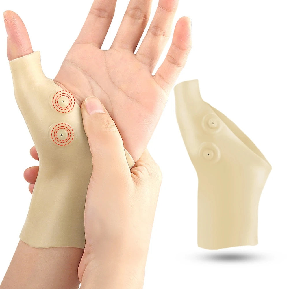 Magnetic Therapy Gloves for Wrist Pain Relief - 1PC Silicone Gel Support Gloves for Arthritis, Thumb & Hand Massage