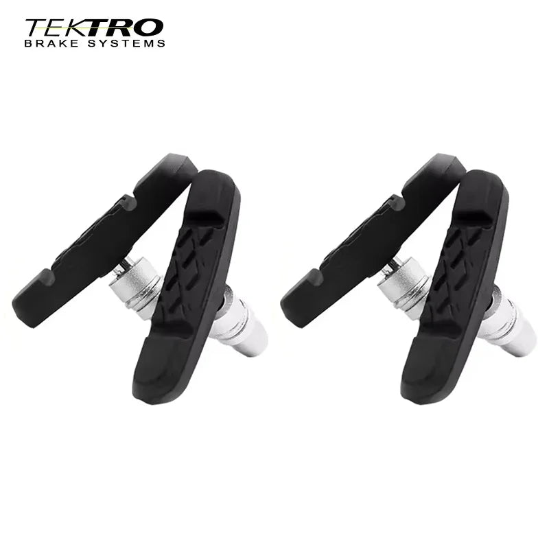 TEKTRO 836.12 Bike Brake Pads for V-Brake, Quiet Wear-Resistant Brake Shoes for Mountain Bike Bicycle Aluminum Rim Bicycle Parts