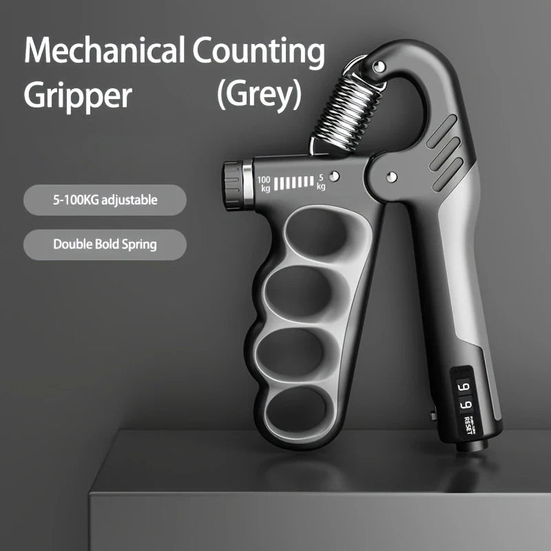 Grip Strength Trainer – Adjustable Resistance Hand Grip Strengthenerwith Auto Electronic Counter | Forearm & Finger Exerciser for Athletes, Musicians, Injury Recovery