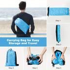 Lazy Foldable Portable Inflatable Lounger Comfort Camping Inflatable Sofa Outdoor Waterproof Air Mattress Beach LeisureFurniture
