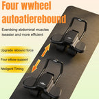 RELIFE 2 in 1 Ab Wheel Roller with Elbow Support & Knee Mat - Automatic Rebound Upgraded Four-wheel Core Workout Home Gym Abs
