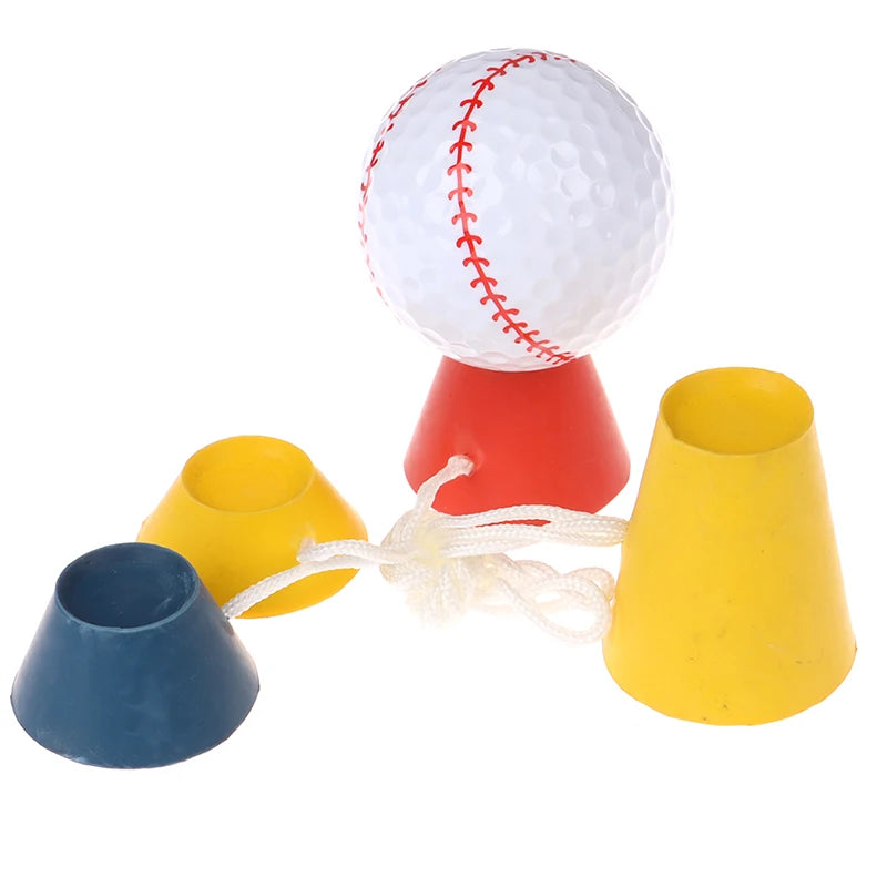 1Set Golf 4-In-1Tees Different Heights Rubber Winter Golf Tees Driver Home Range Ball Training Practice Outdoor Sports Golf Tee