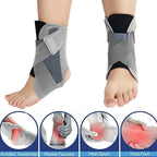 1PC Ankle Brace Support for Men Women - Adjustable Compression Sleeve for Sprained Ankle, Achillesn,Sports,Stabilizing Bandage
