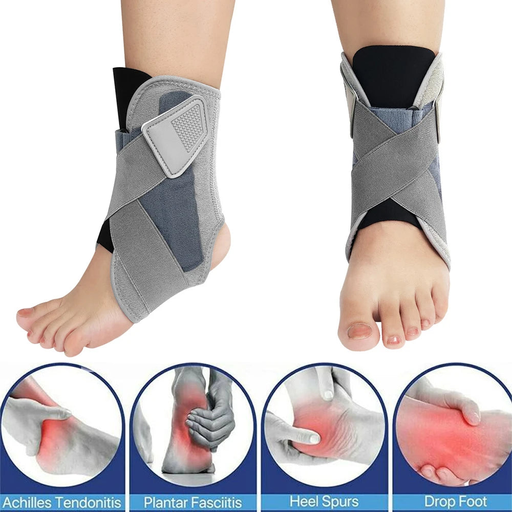 1PC Ankle Brace Support for Men Women - Adjustable Compression Sleeve for Sprained Ankle, Achillesn,Sports,Stabilizing Bandage