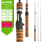 KUYING TETON Spinning Casting Rod For Fishing Lure Rods BFS Pole Carbon 0.8-8g 1-8lb FUJI Parts Baitcaster