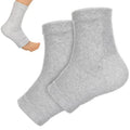 Ankle Compression Sleeve Breathable Foot Compression Sleeve Gray Soft Ankle Brace Keep Warm Ankle Socks for Women Men Sports Ar