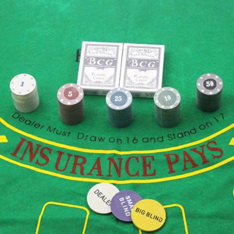 Party Table Game Poker Tokens Case Set Poker Game Set 200Pcs Poker Chip With Big Blind Vega For Texas Holdem Outdoor Camping