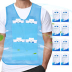 Cool Vest Body Cool Clothing with 8 Ice Packs Cold Wrap Gadgets Cooler Clothes Wearable Designed for Travel Day Work Summer