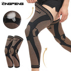 1Pcs Copper Long Knitted Compression Knee Braces - Full Leg Compression Sleeves for Men & Women - Support for Exercise ﻿
