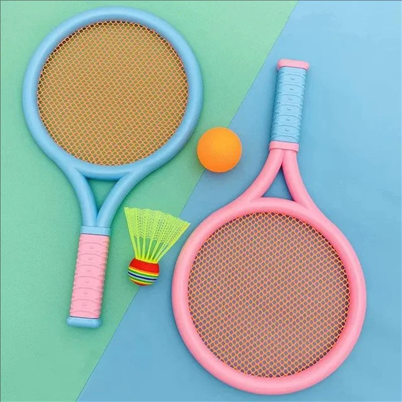 Children's Badminton Tennis Racket Exercise Reaction Ability Beginners Family Outdoor Beach Tennis Kindergarten Baby Parent-Chil